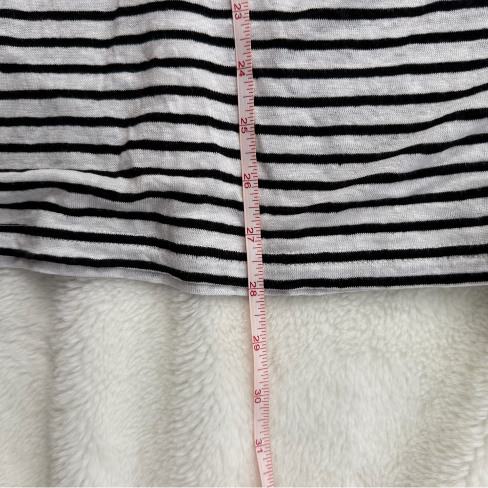Eileen Fisher Black and White Striped Skirt - Size Medium - Picture 10 of 11